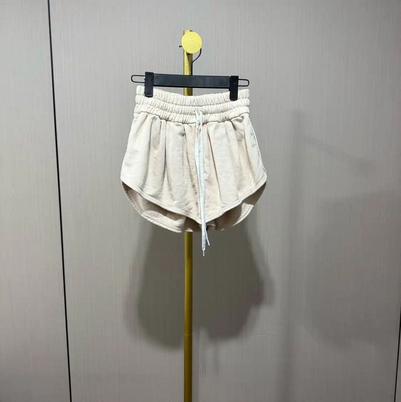 Miu Miu Miu Miu White Cotton Logo Women's Shorts 0089 Size 28" / US 6 / IT 42 - 1 Thumbnail