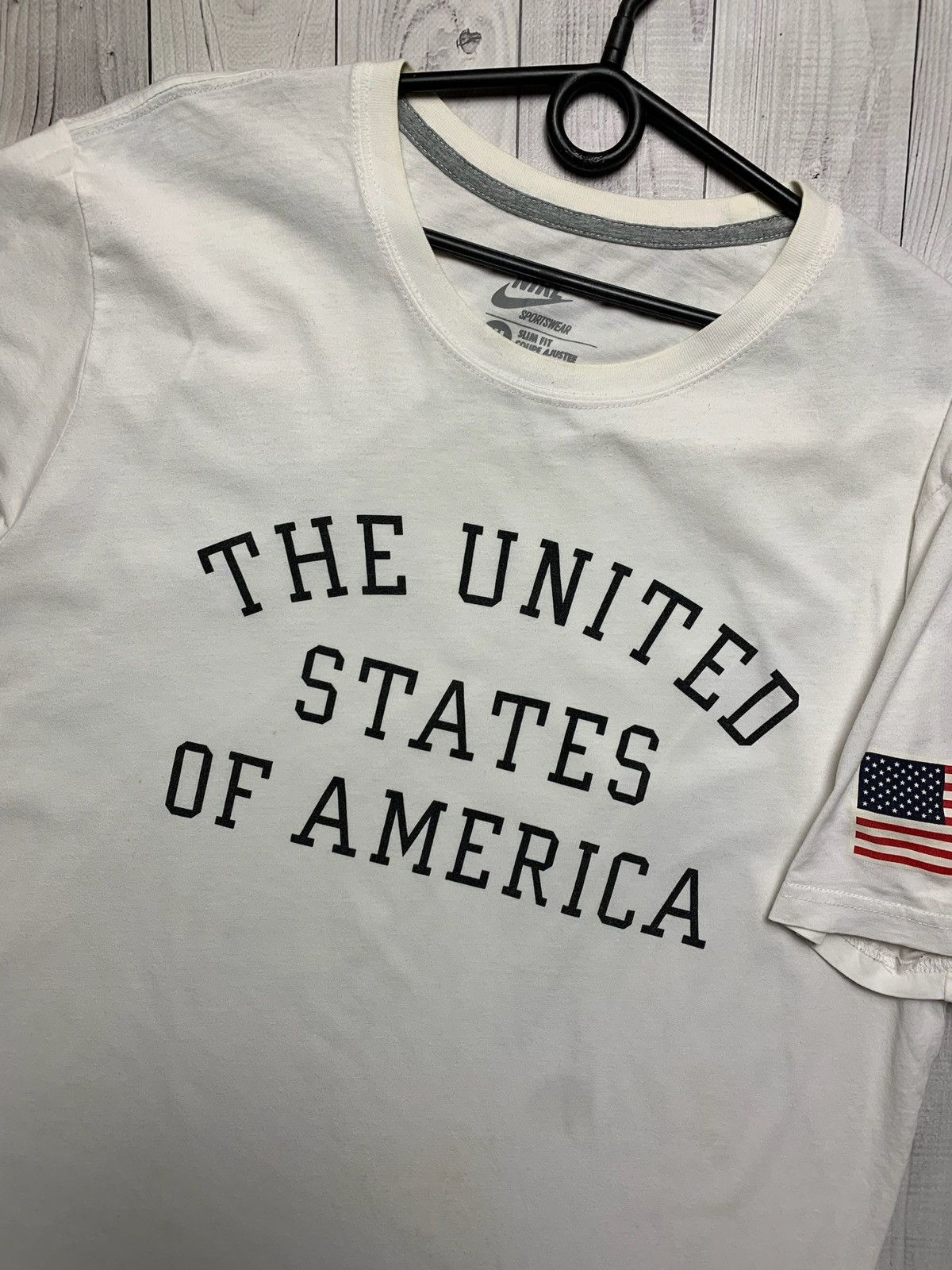 Nike × Vintage Vintage Nike Tee The USA size Xl logo rare Size US XL / EU 56 / 4 - 2 Thumbnail