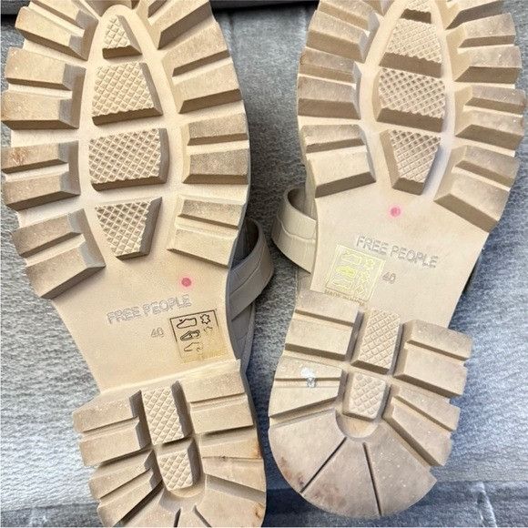 Free People Free People Women's Lyra Lug Loafer, size 40 (9.5), Off Whit Size US 9.5 / IT 39.5 - 5 Thumbnail
