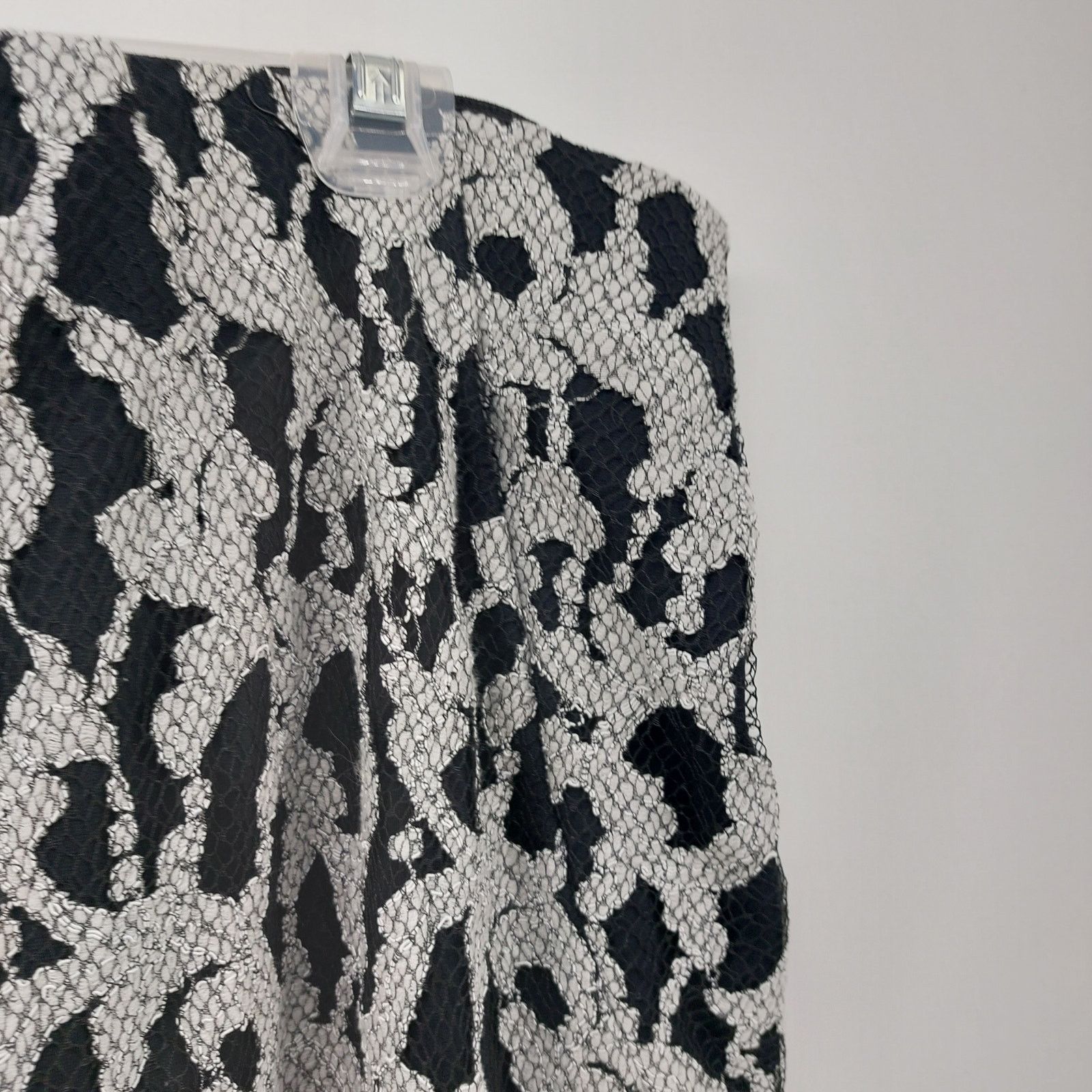 Other Lane Bryant Black & White Pencil Skirt Glam Preppy Size 22 Size 42" / US 20 - 6 Thumbnail
