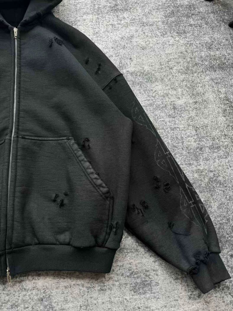 Balenciaga Balenciaga Heavy Industry Paris Tower Destroy Zip Jacket Size US M / EU 48-50 / 2 - 4 Thumbnail