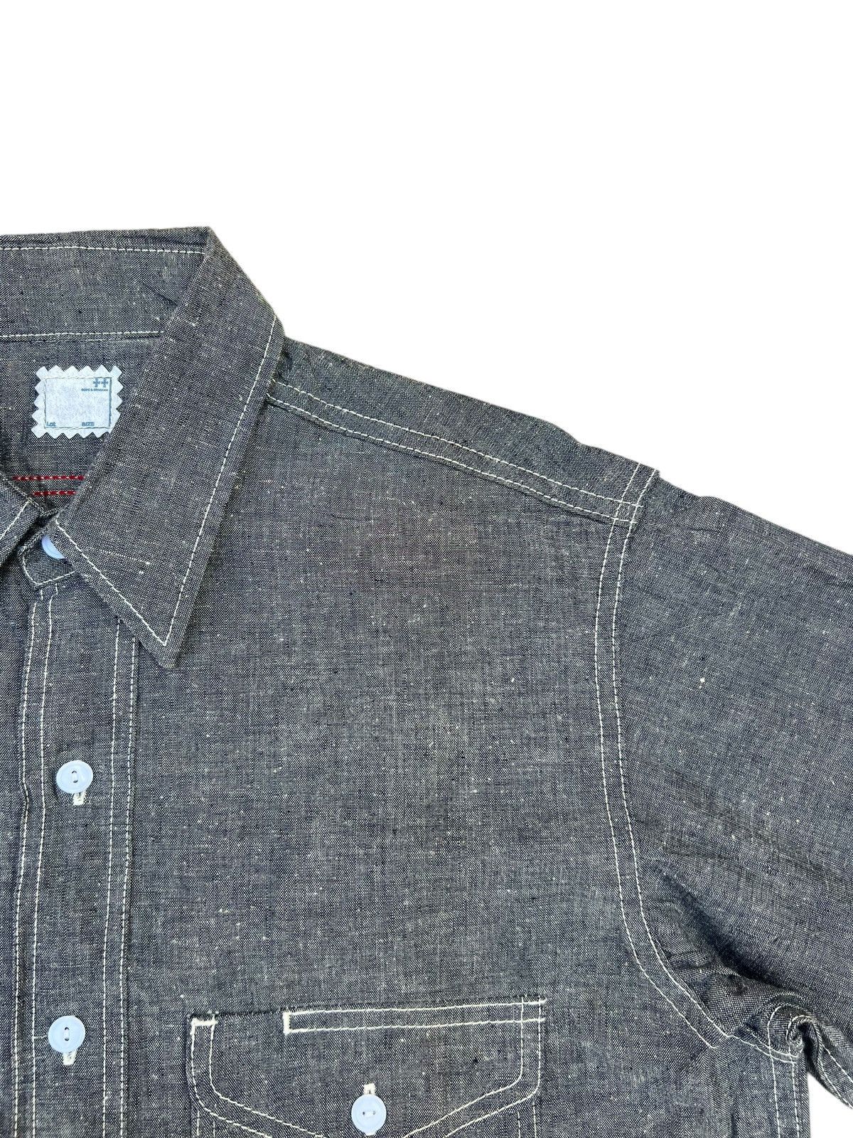 45rpm Dope & Drakkar Japan Chambray Work Shirt Size US M / EU 48-50 / 2 - 13 Thumbnail