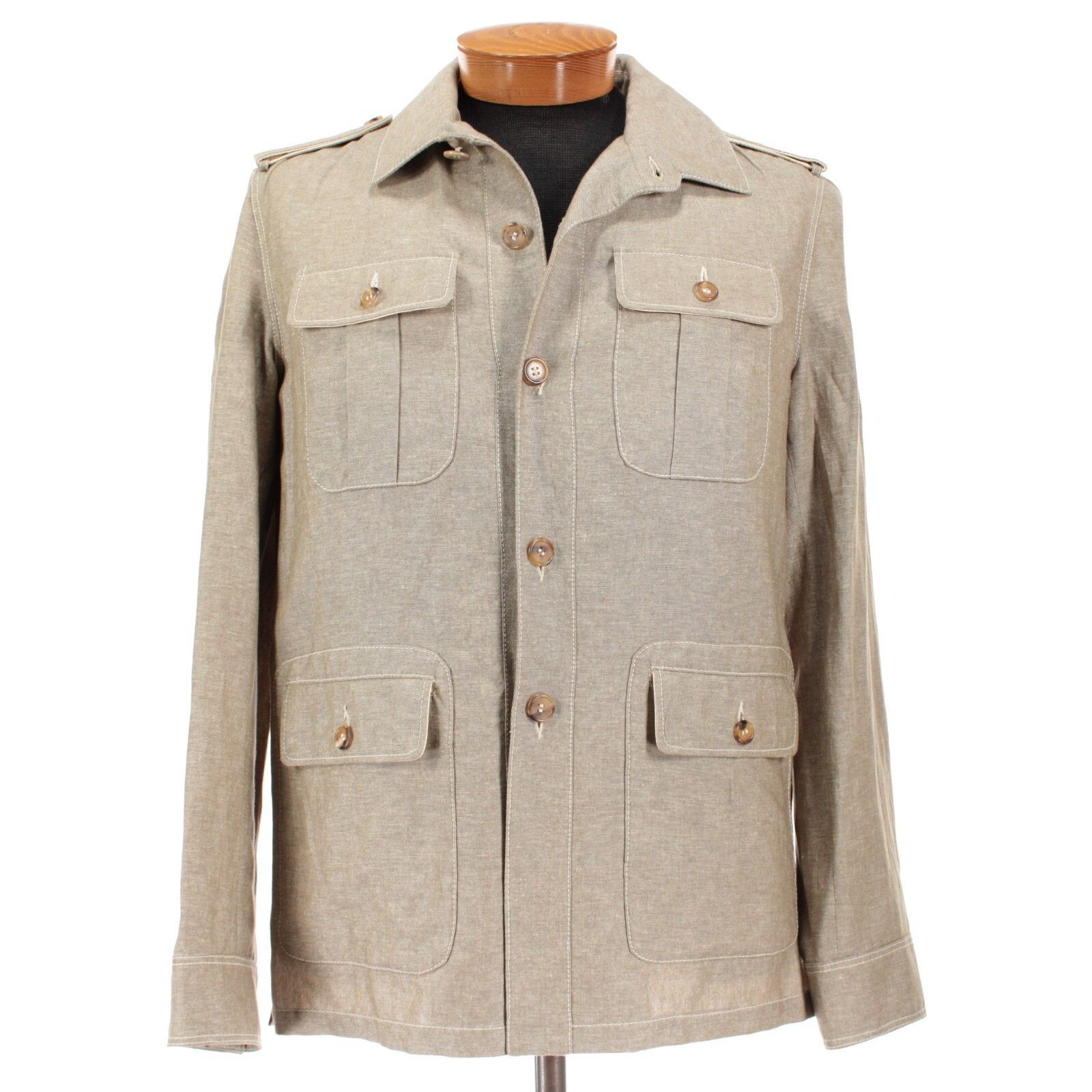 Other Hettabretz Jacket Size M US In Beige Linen Blend Size US M / EU 48-50 / 2 - 1 Thumbnail