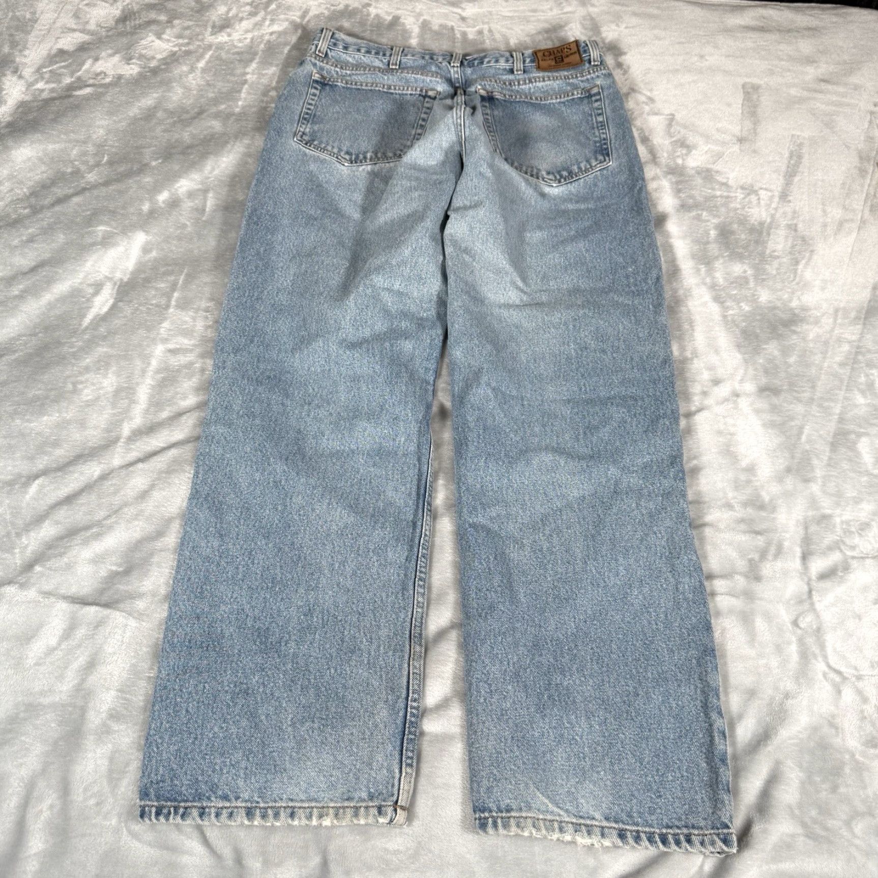 Ralph Lauren VINTAGE Ralph Lauren Chaps Jeans Straight Mens 34x30 Stone Wash Denim 5-Pocket Logo Hipster 90s Fits 34x30 Mens Size US 34 / EU 50 - 4 Thumbnail