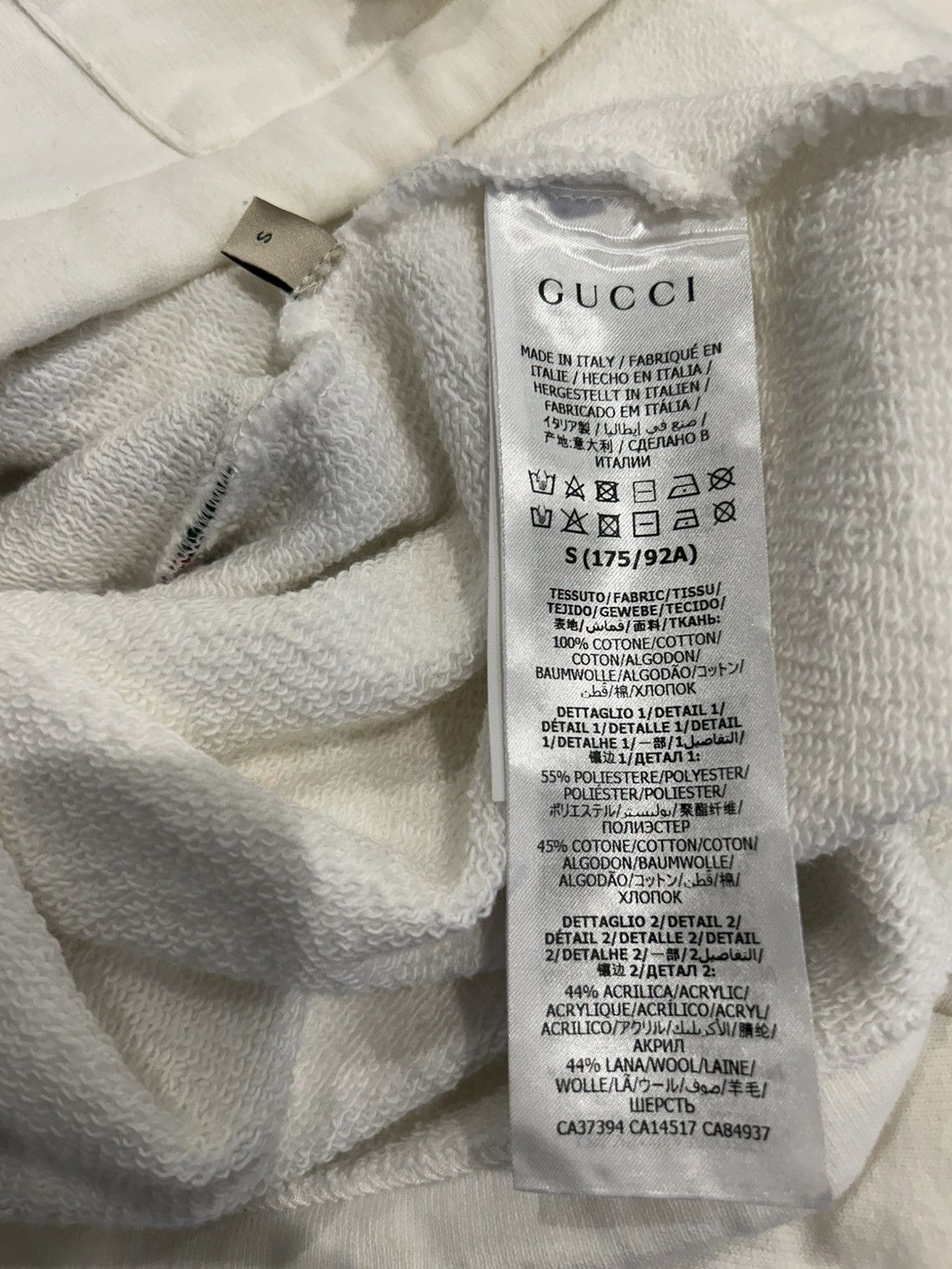 Gucci Gucci Web Stripe Half Zip Hoodie White Size S Size US S / EU 44-46 / 1 - 5 Thumbnail