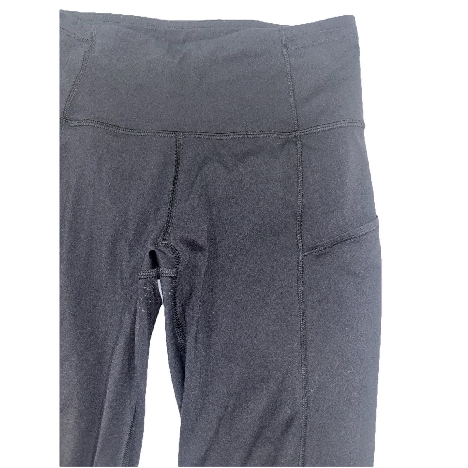 Lululemon Lululemon Women's Leggings Size 4 Black Cropped Pockets Size 27" / US 4 / IT 40 - 4 Thumbnail