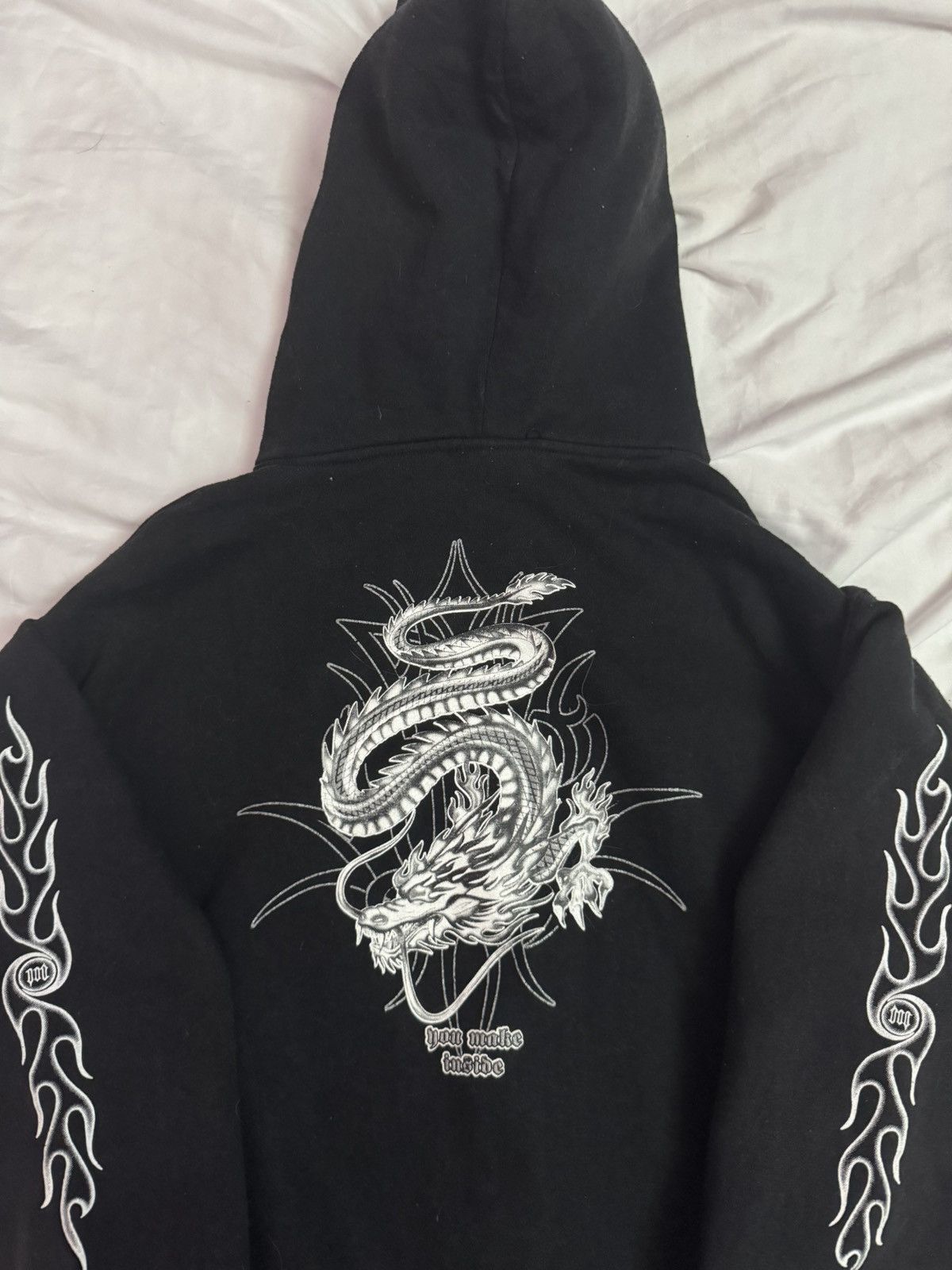 If Six Was Nine Y2K Sukajan Japan Dragon Pull Over Hoodie Size US M / EU 48-50 / 2 - 2 Thumbnail