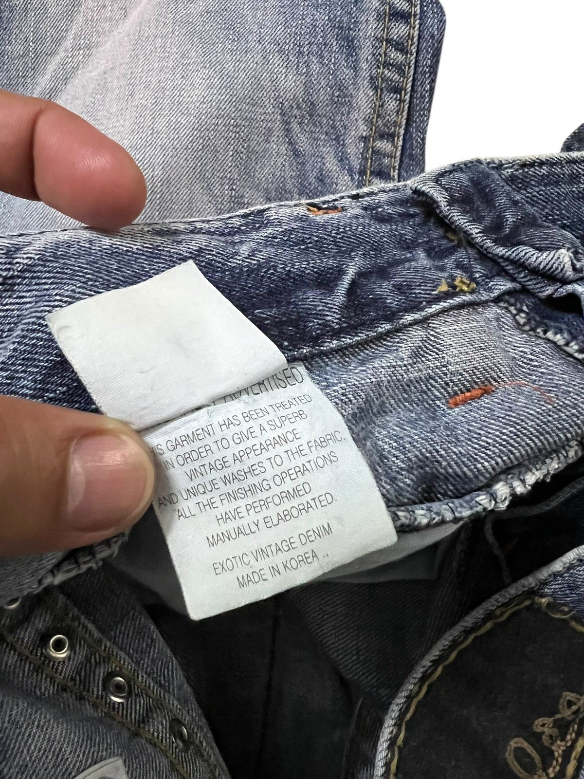 Japanese Brand Lolita By Concert Club Faded Jean Size US 30 / EU 46 - 16 Thumbnail