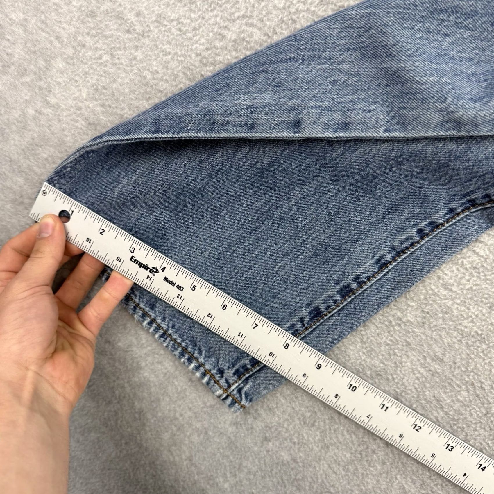 Lucky Brand Lucky Brand Jeans 34x30 363 Straight Regular Men Blue Medium Wash Vintage Style Stretch Denim Pocket Logo 5-Pocket USA 90s Mens Size US 34 / EU 50 - 7 Thumbnail