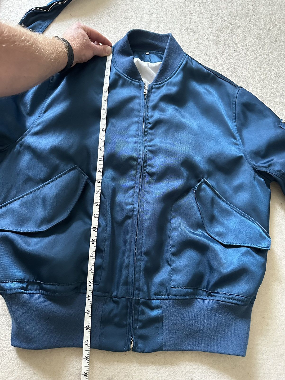 Calvin Klein 205W39NYC SS18 CK205w39nyc blue bomber jacket Raf Simons Grail Size US M / EU 48-50 / 2 - 8 Thumbnail
