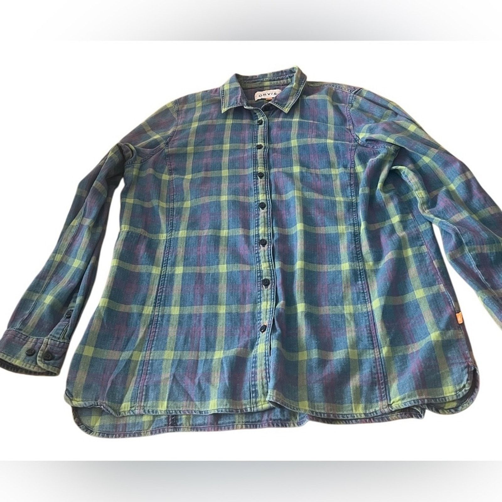 Orvis Orvis long sleeve button up plaid shacket. Size Large Size L / US 10 / IT 46 - 1 Thumbnail