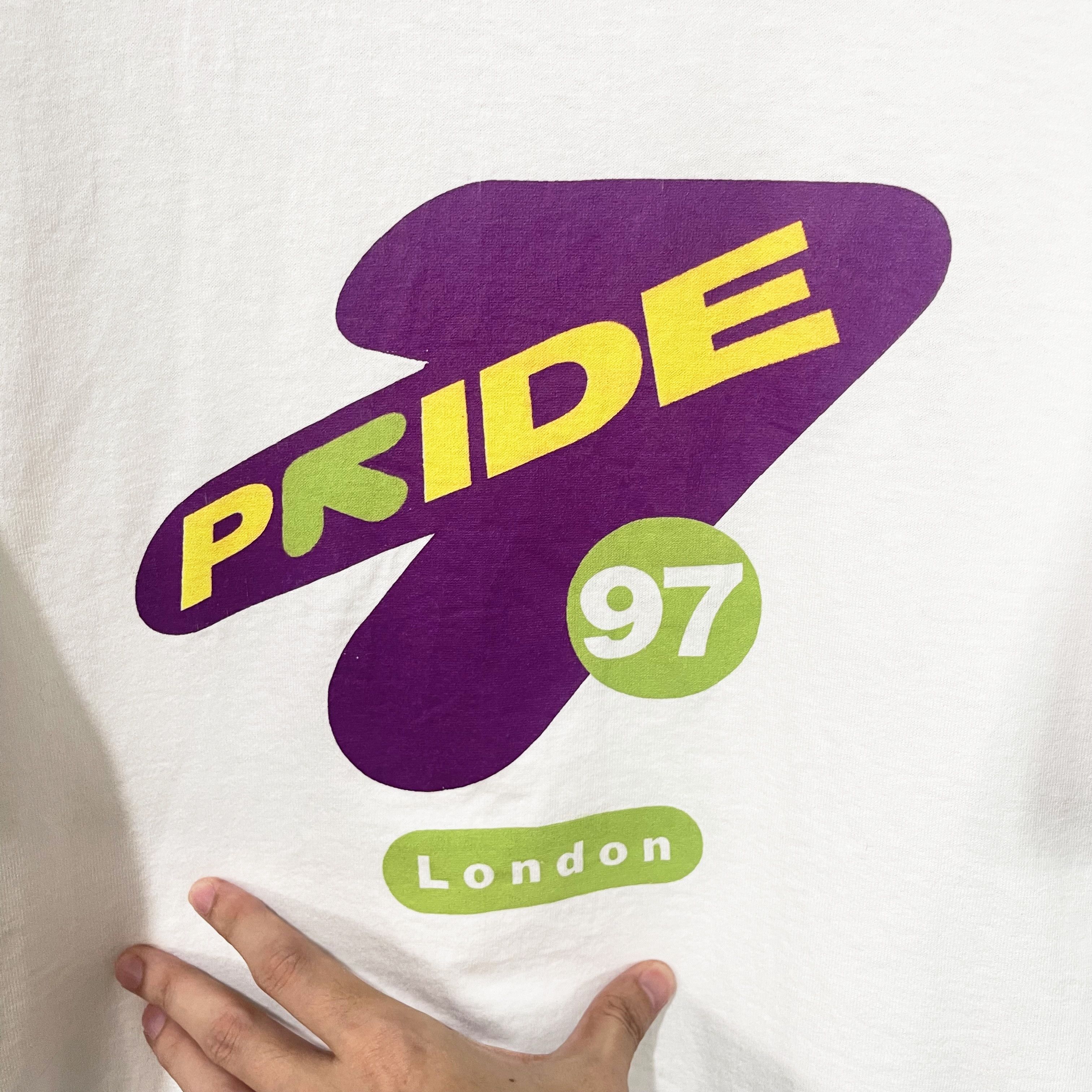 Vintage Vintage 1997 Pride 97 London T-Shirt Size US XL / EU 56 / 4 - 2 Thumbnail