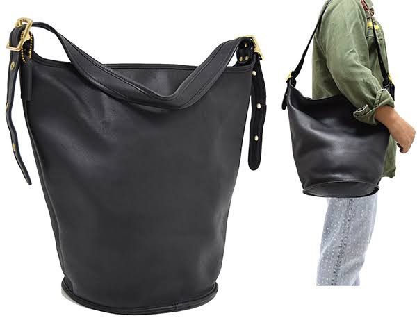 image of Vintage Coach 9085 Duffle Feed Sac Large in Black, Women's