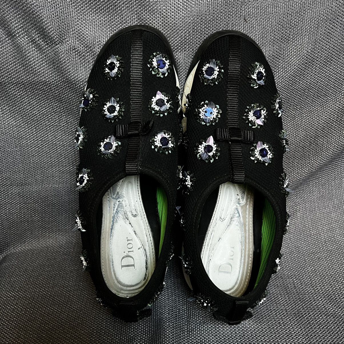 Dior Dior Fusion Embellished Mesh Sneakers Black Size US 8 / IT 38 - 3 Thumbnail