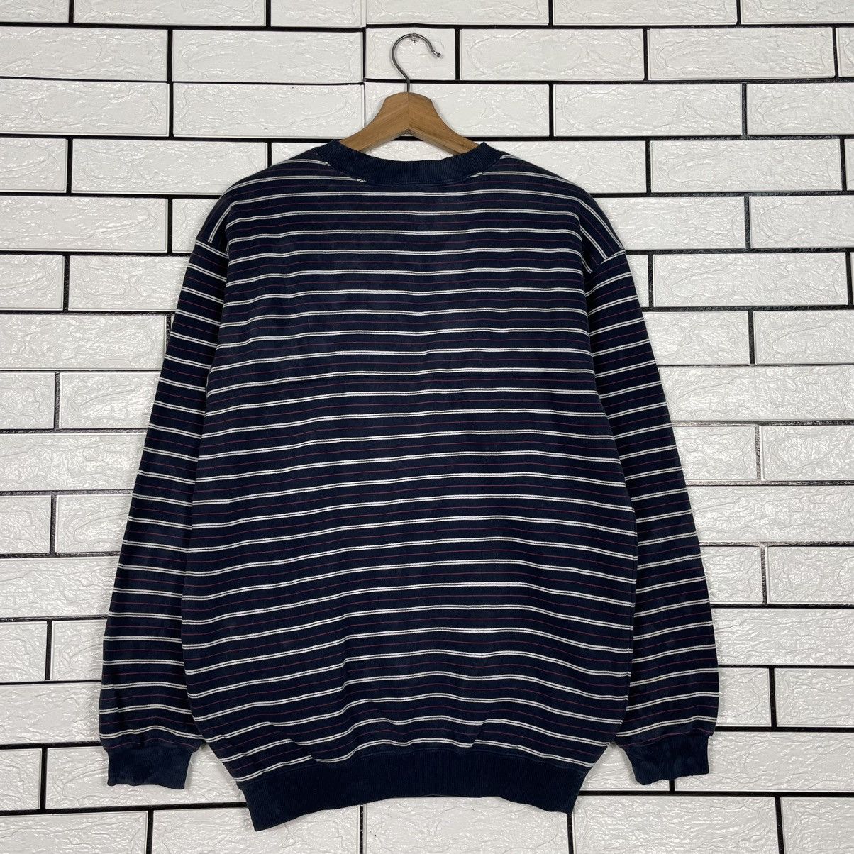 Japanese Brand Iy Basic Striped Sweatshirt Size US M / EU 48-50 / 2 - 7 Thumbnail