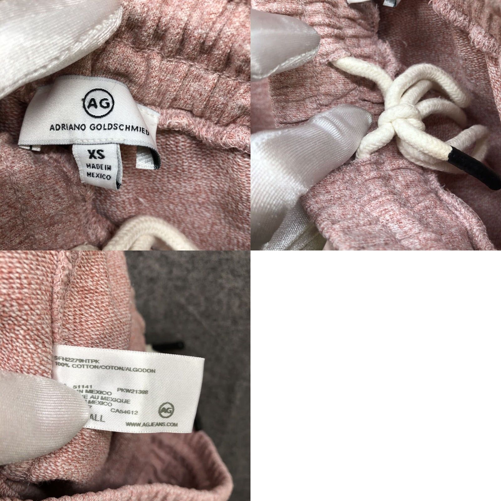 Pinko AG Adriano Goldschmied Womens Jogger Sweatpants XS Extra Large Pink Cotton Athleisure Size 26" / US 2 / IT 38 - 8 Thumbnail