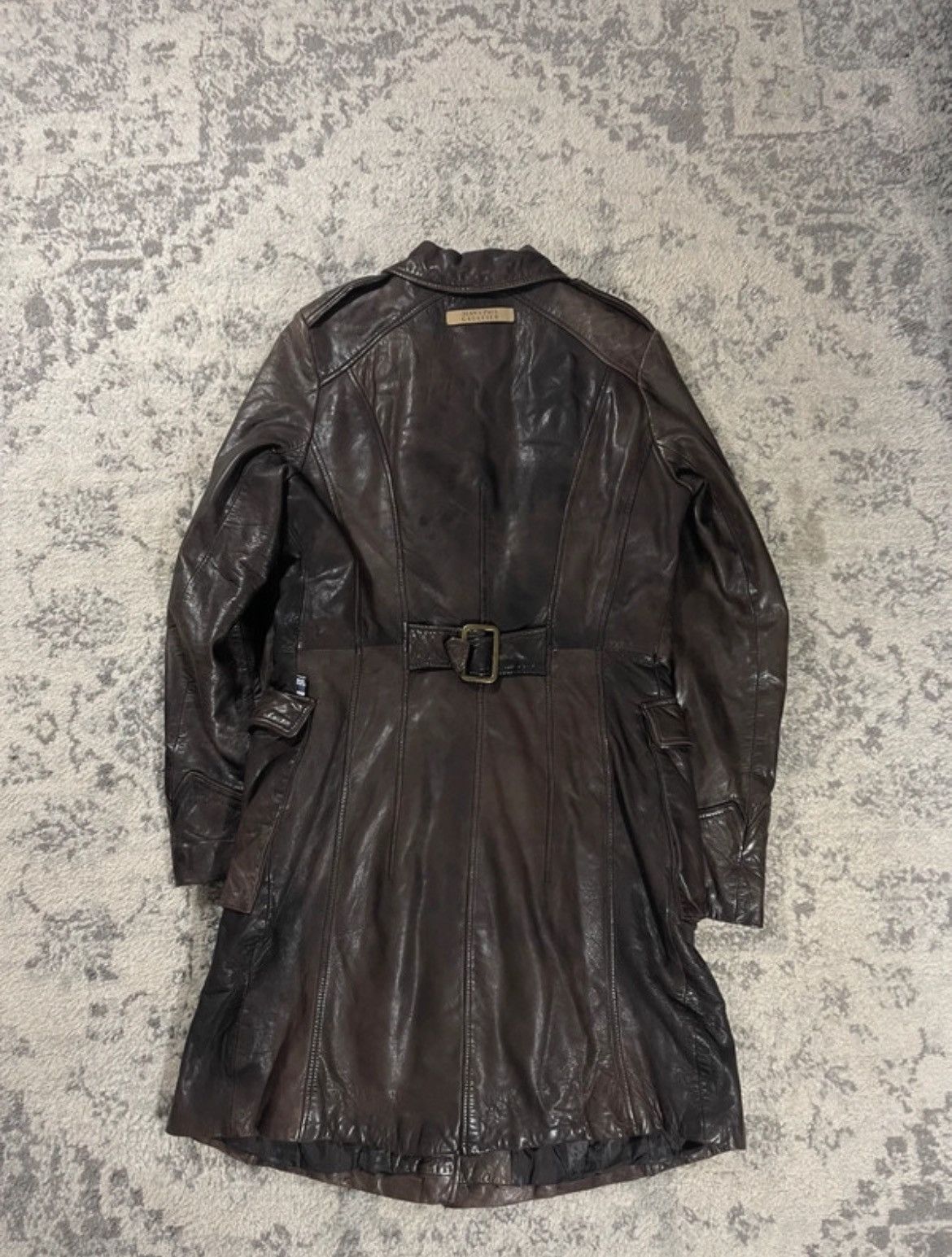 Jean Paul Gaultier Leather Military Trench by Jean Paul Gaultier Size M / US 6-8 / IT 42-44 - 5 Thumbnail