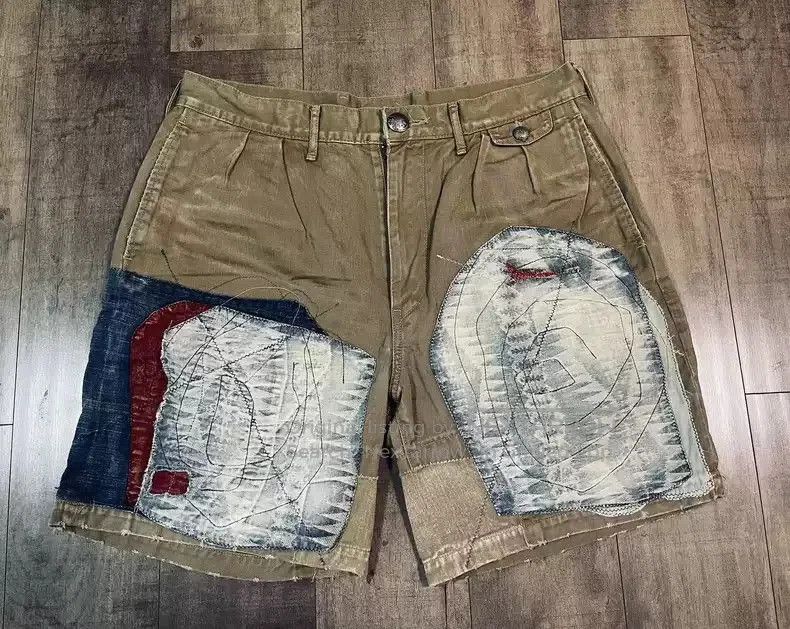 Kapital kapital Gubu stitching PC porter casual shorts. Size US 36 / EU 52 - 1 Thumbnail