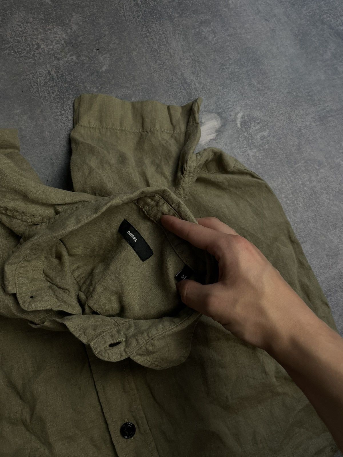 Diesel Rare Diesel Linen black buttons Shirts / Diesel Luxury tee Size US M / EU 48-50 / 2 - 3 Thumbnail