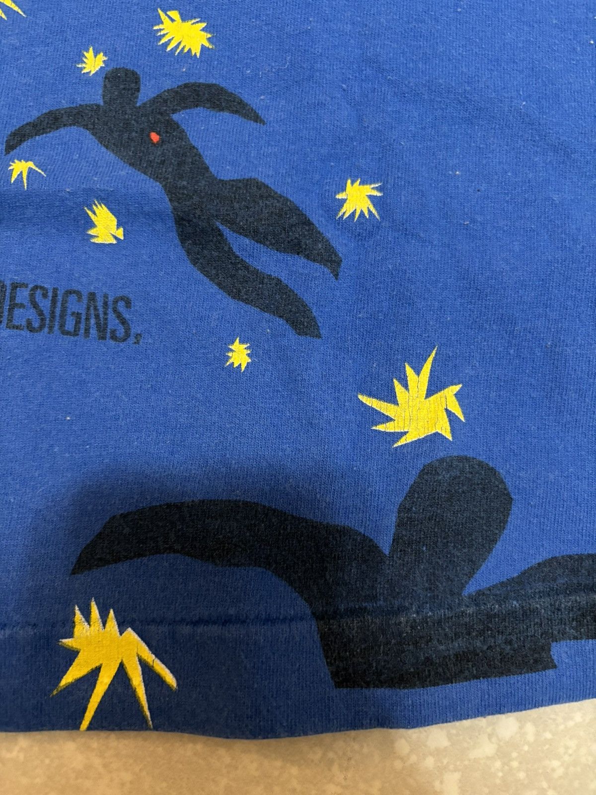 Vintage rare vintage 90s Henri Matisse Icarus Stars all over art tee Size US XL / EU 56 / 4 - 12 Thumbnail