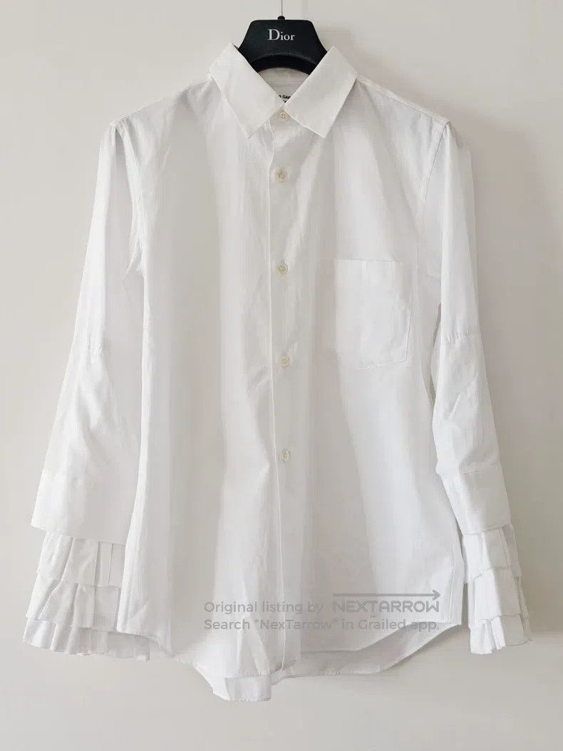【tricot COMMEdesGARÇONS】Gathered blouse COMME des GARÇONS tricot gathered neck shirt – dot COMME