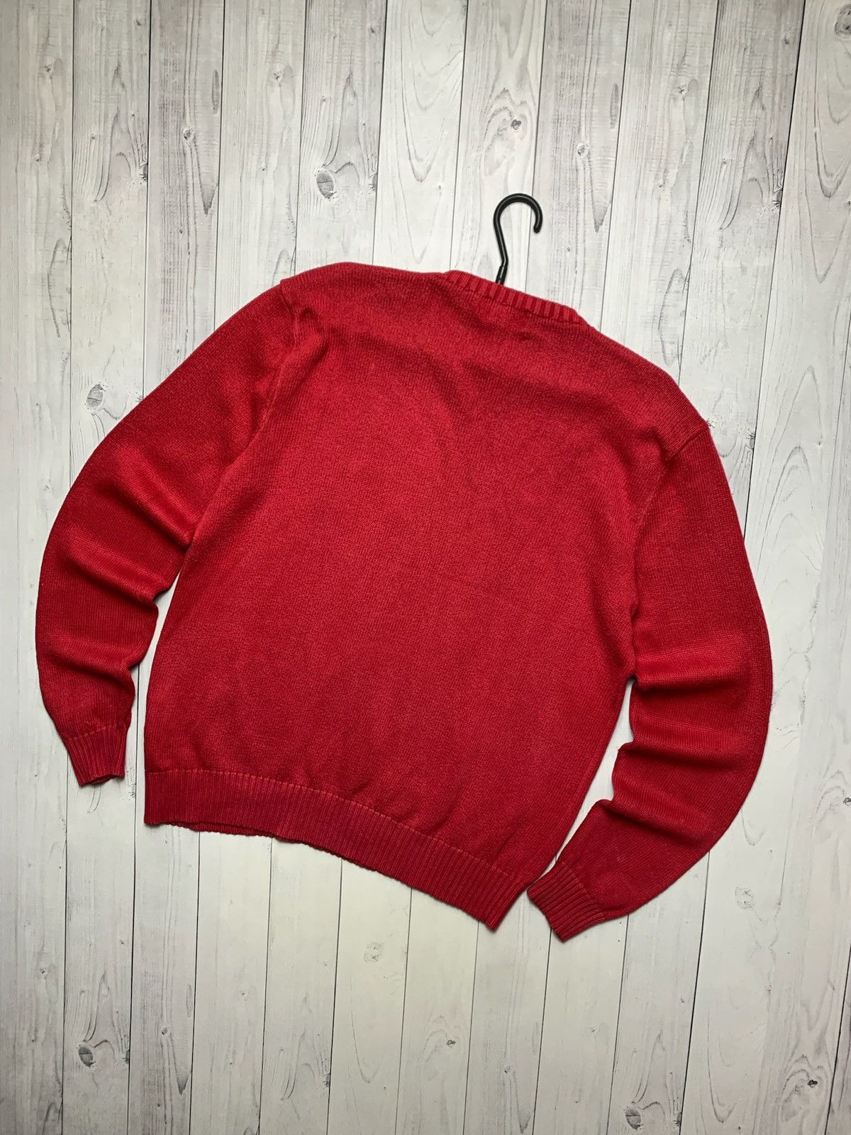 Polo Ralph Lauren × Vintage Vintage Polo Ralph Lauren sweater red knitted size L logo Size US L / EU 52-54 / 3 - 2 Thumbnail