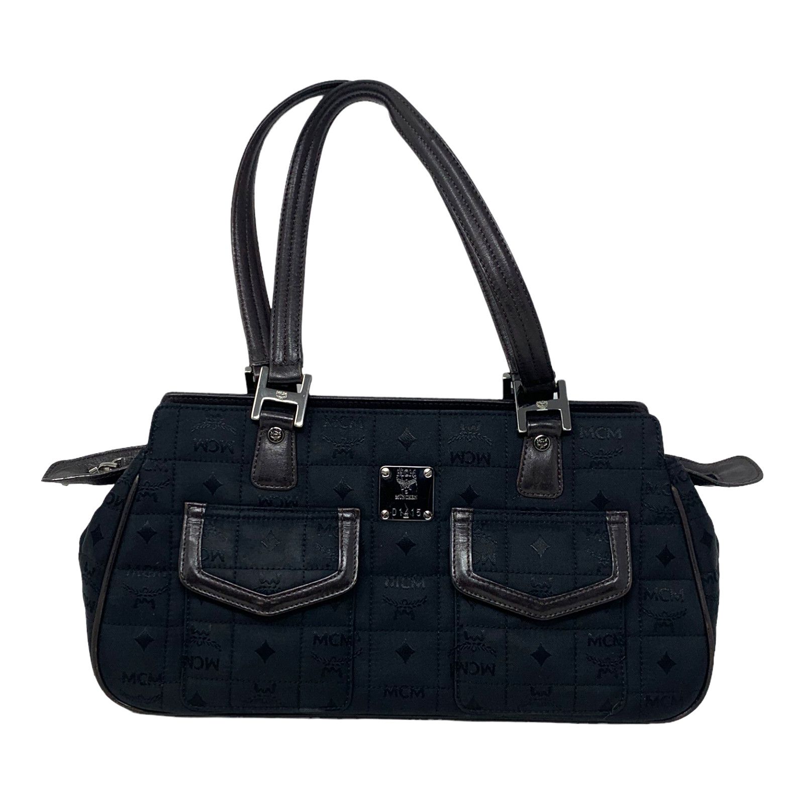 MCM MCM Monogram Visetos Nylon with Leather Trim Shoulder bag Size ONE SIZE - 1 Thumbnail