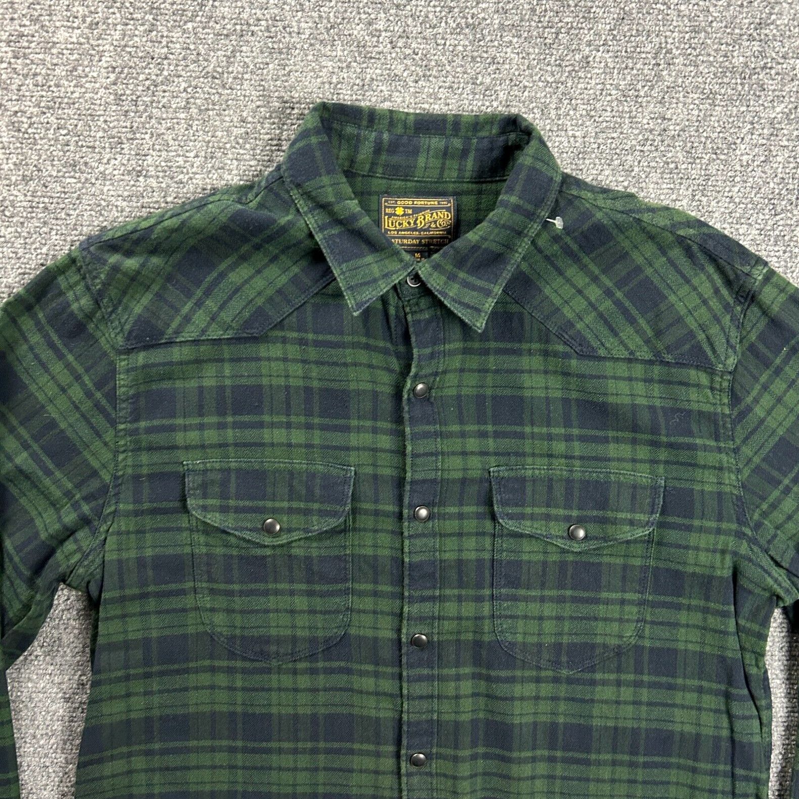lucky brand saturday stretch flannel