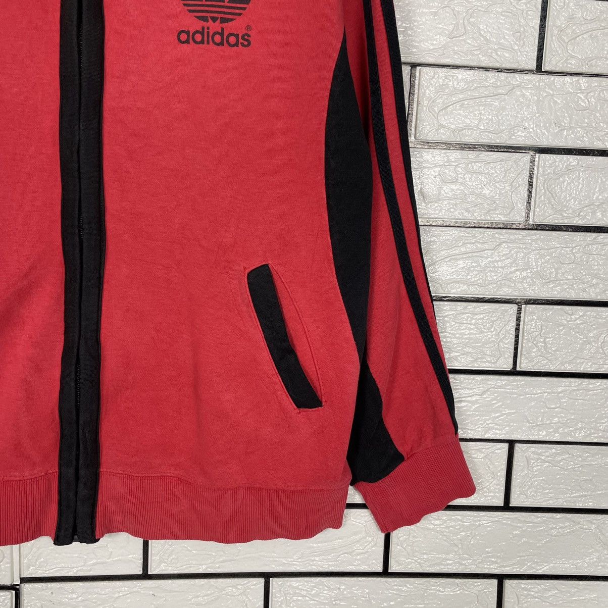Adidas Vintage Big Logo Adidas Zipper Hoodie Size US M / EU 48-50 / 2 - 4 Thumbnail