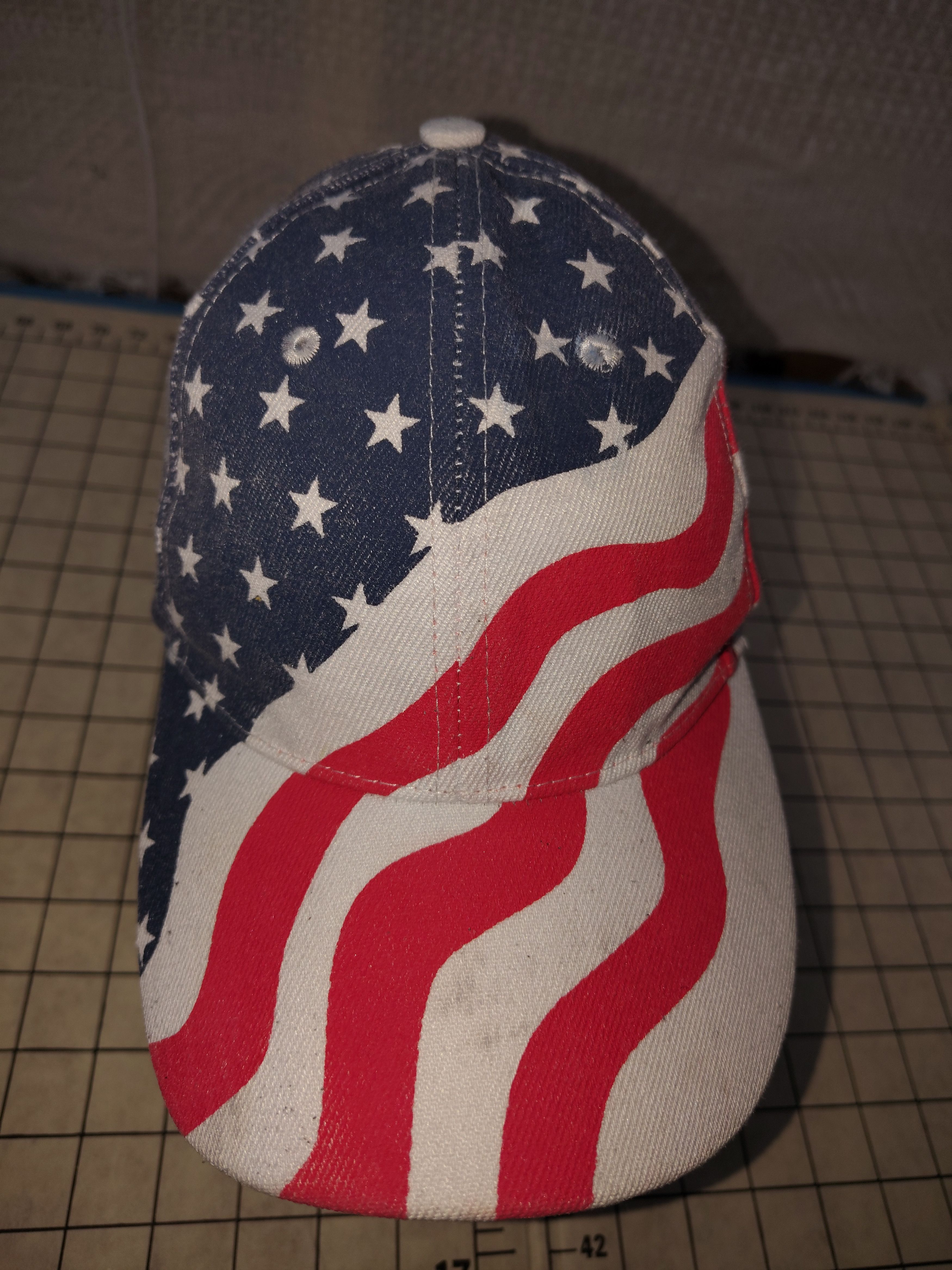 Other Unisex Patriotic Red, White & Blue American Flag Hat Size ONE SIZE - 1 Thumbnail