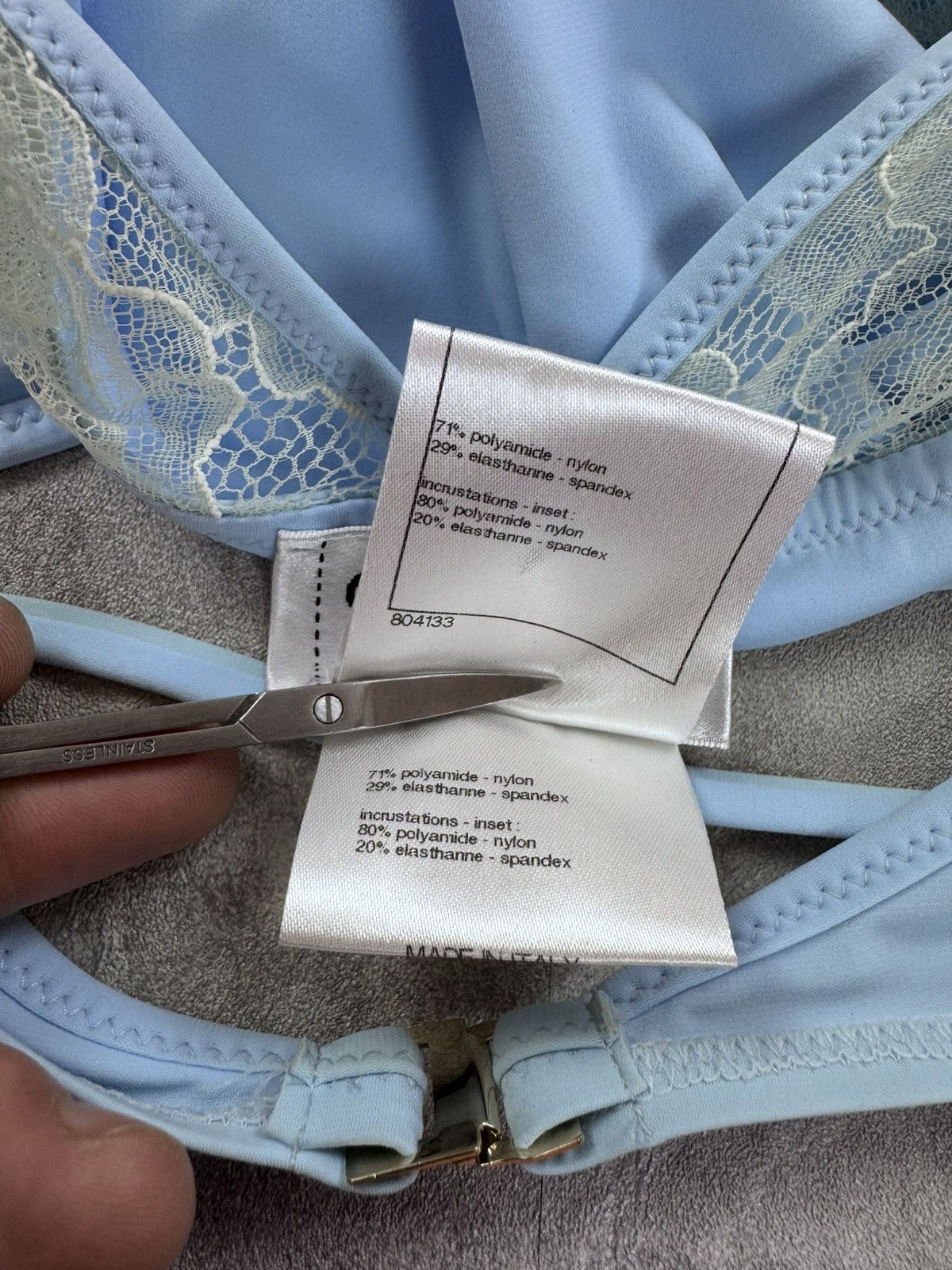 Chanel chanel 1 piece swimsuit Lace Full Swim Suit Rare Limited Size 27" / US 4 / IT 40 - 8 Thumbnail