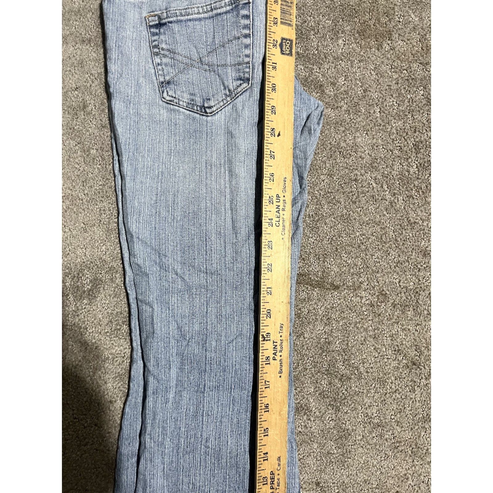 Aeropostale VINTAGE Aeropostale Women's Jeans Straight Regular 32In Blue Distressed Denim Mid Rise 2000s Girls Size 25" / US 0 / IT 36 - 6 Thumbnail