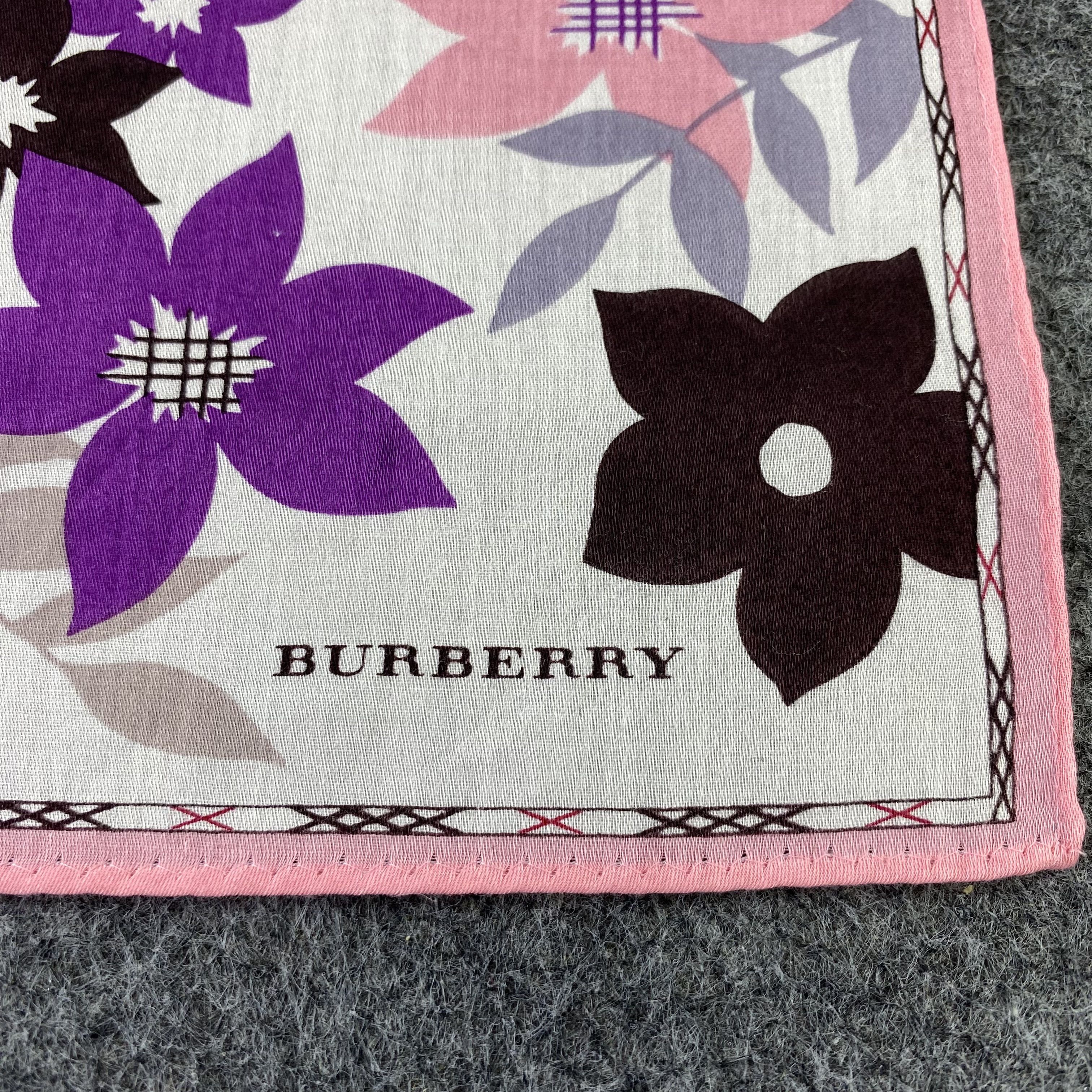 Burberry × Vintage Burberry Handkerchief / Bandana / Neckerchief-B972 Size ONE SIZE - 5 Thumbnail