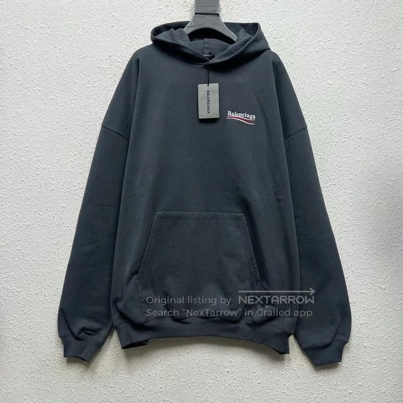 Balenciaga Balenciaga Gray Embroidered Coke Logo Hoodie. Size US XS / EU 42 / 0 - 1 Thumbnail