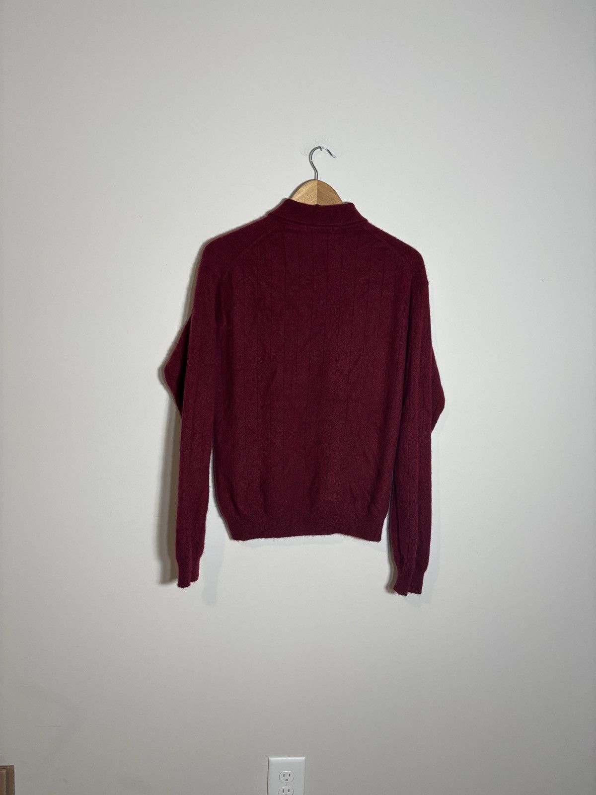 John Ashford Vtg John Ashford Rugby Polo Sweater Cashmere Large Preppy Size US L / EU 52-54 / 3 - 3 Thumbnail