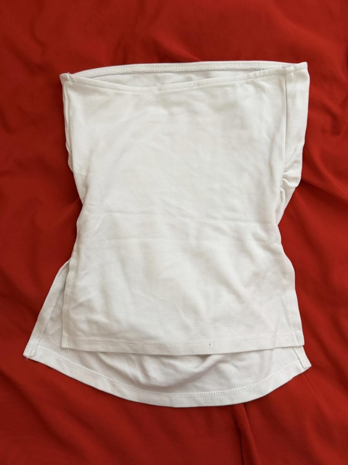 Other STRADIVARIUS Longline Slit Bandeau in White (X-SMALL) Size XS / US 0-2 / IT 36-38 - 5 Thumbnail
