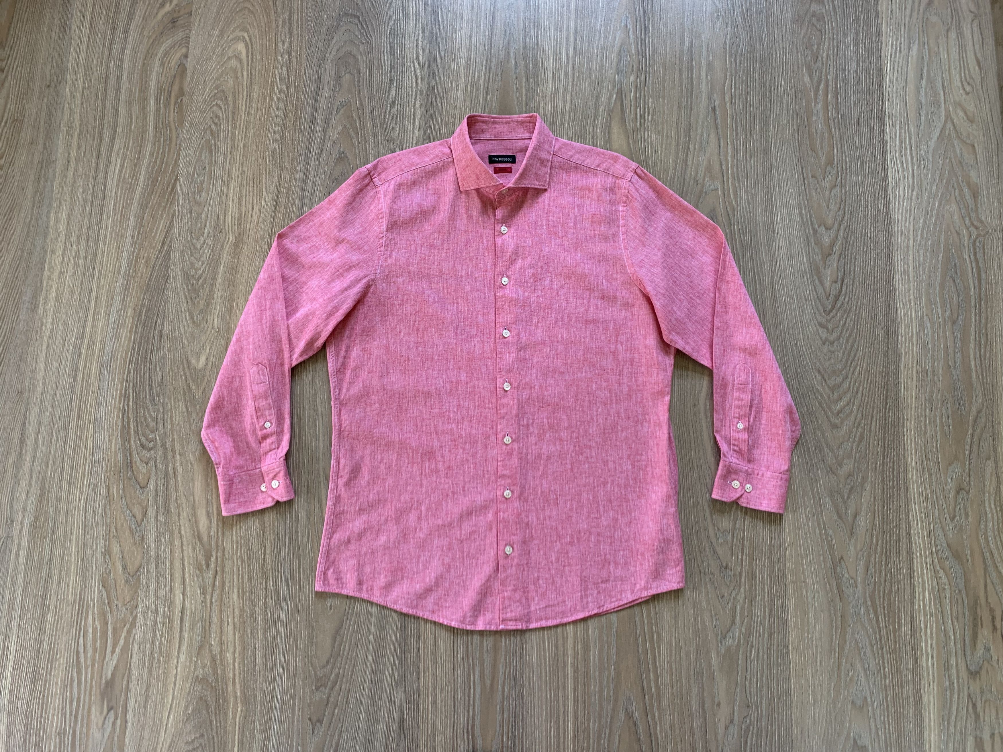 Other Roy Robson Slim Fit Linen Button Up Shirt Size US L / EU 52-54 / 3 - 9 Thumbnail