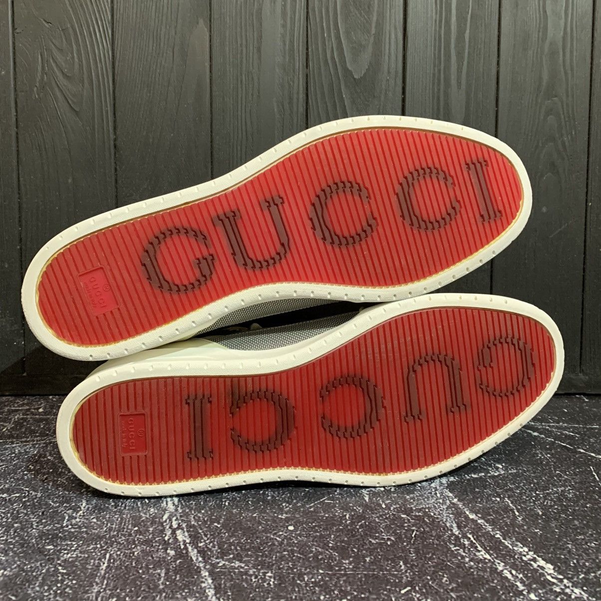 Gucci Gucci GG Baling Fabric High Top Grey Sneakers Size 13.5 47.5 Size US 13 / EU 46 - 7 Thumbnail