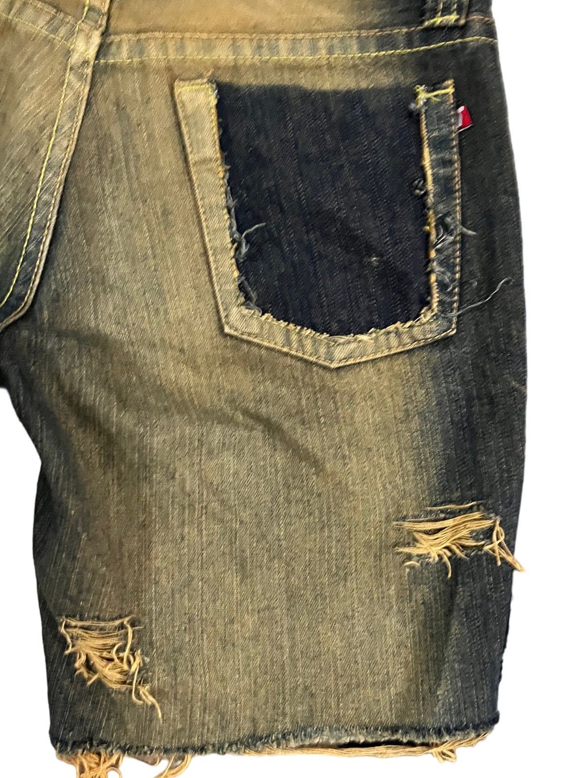 Vintage Rowers Short Distressed Denim Size 29" - 9 Thumbnail