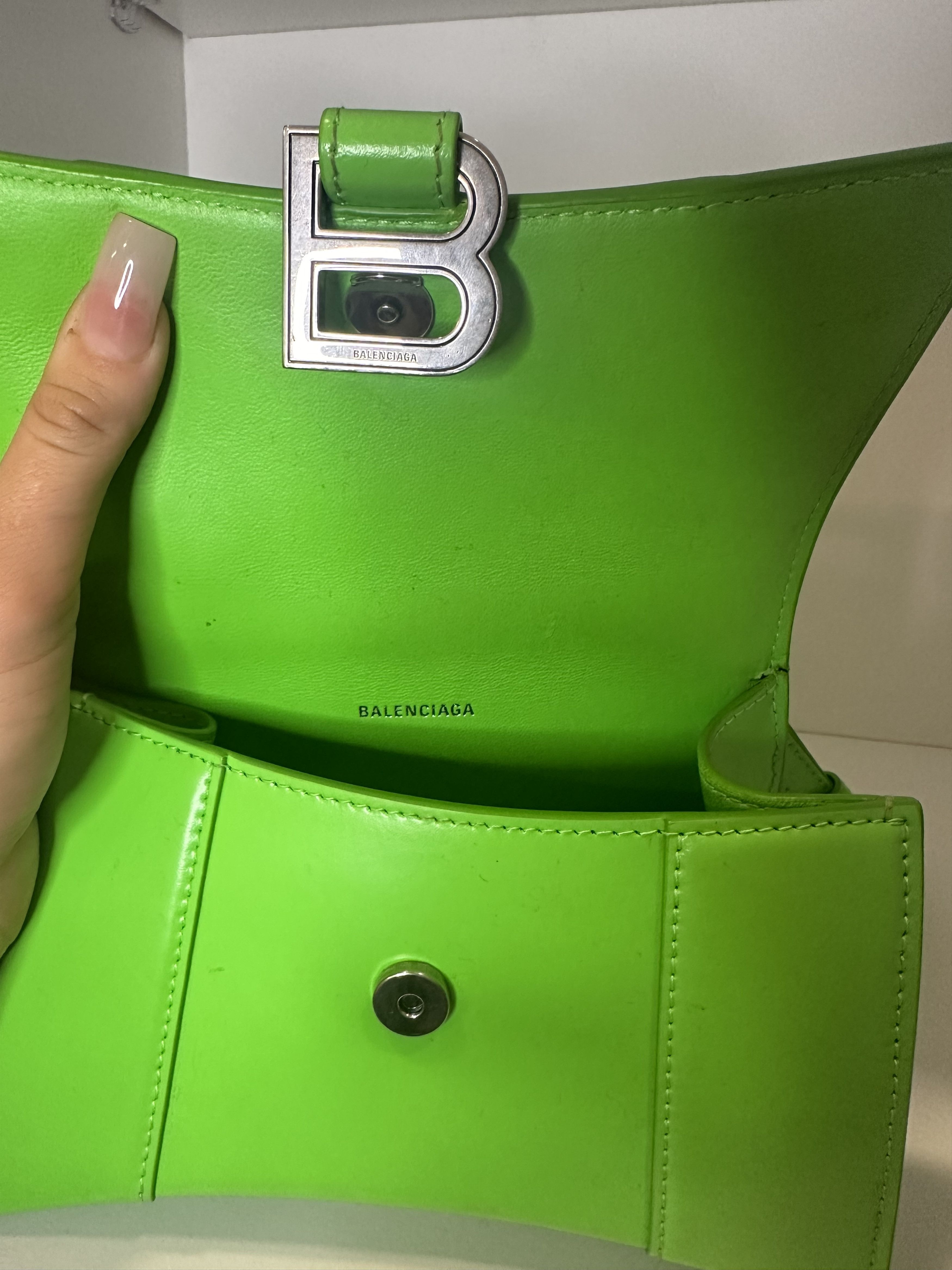 Balenciaga Balenciaga Crossbody Hourglass Handbag XS - Bright Green Size ONE SIZE - 5 Thumbnail