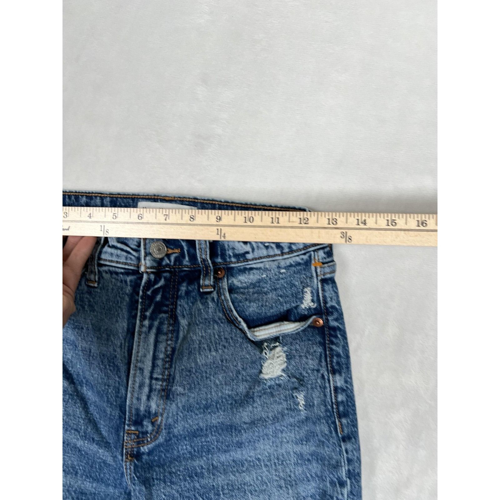 Abercrombie & Fitch Abercrombie & Fitch Jeans Womens 2 26 Blue High Rise The Ski Size 26" / US 2 / IT 38 - 5 Thumbnail