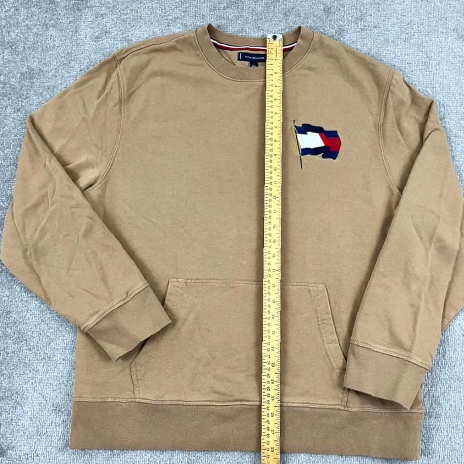 Tommy Hilfiger Tommy Hilfiger Sweatshirt Men XL Waving Flag Logo Crewneck Organic Cotton Casual Size US XL / EU 56 / 4 - 4 Thumbnail