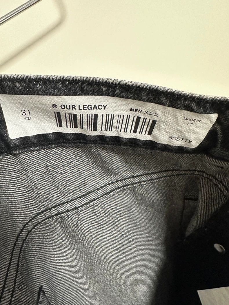 Our Legacy our legacy size 31 22ss Third Cut Butterfly Stitched Jeans Size US 31 - 6 Thumbnail