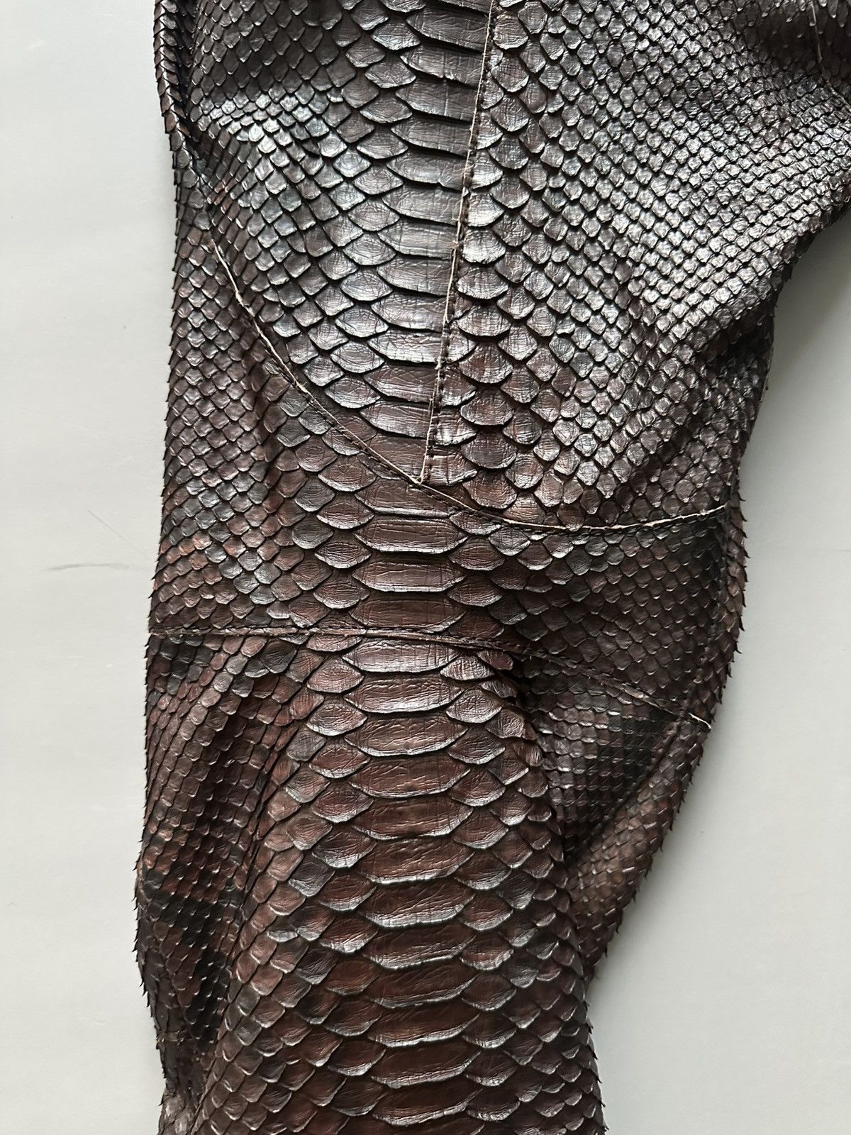 Haider Ackermann 1 of 1 Python Biker Cropped Trousers Size US 30 / EU 46 - 8 Thumbnail