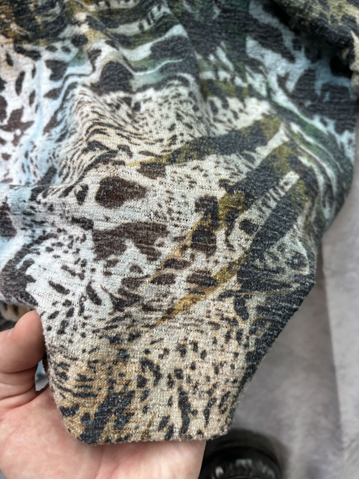 Japanese Brand × Other × Vintage 2000s JPG Style Longsleeve Y2K Vintage Animal Print Trompe L Size M / US 6-8 / IT 42-44 - 8 Thumbnail