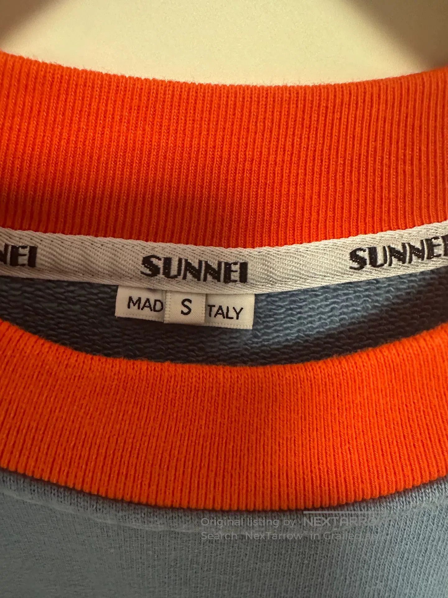 Sunnei SUNNEI Blue Orange Striped Sweatshirt. Size US S / EU 44-46 / 1 - 3 Thumbnail