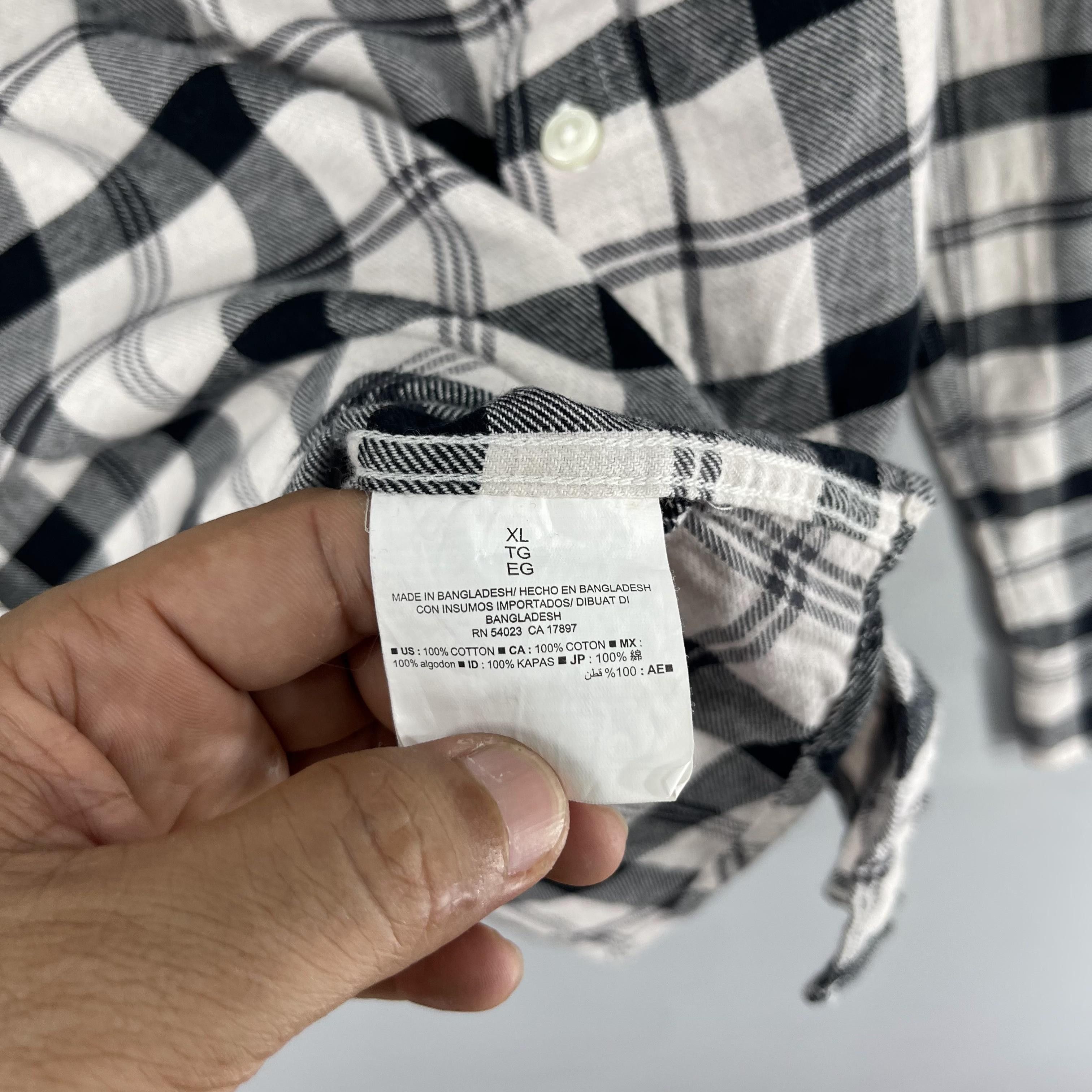 Flannel × Japanese Brand Vintage Old Navy Plaid Checkered Multi Flannel Button Up Size US XL / EU 56 / 4 - 6 Thumbnail