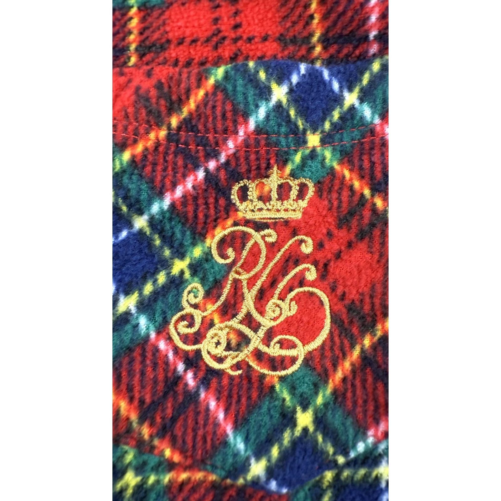 Ralph Lauren Ralph Lauren Shirt Womens Large Red Green Blue Plaid Flannel Pajama Top Size L / US 10 / IT 46 - 5 Thumbnail