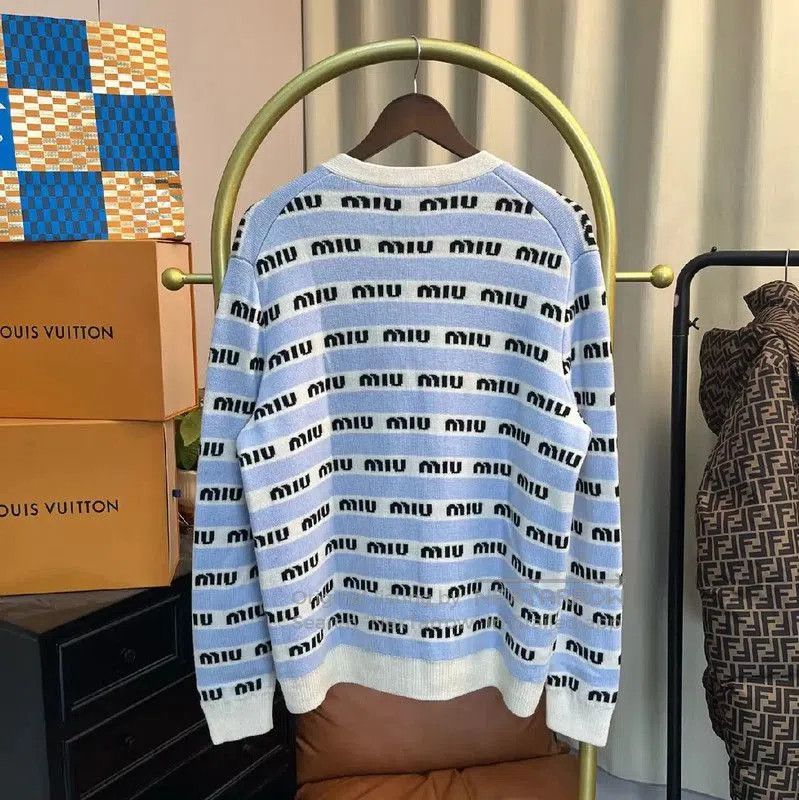 Miu Miu Miu Miu Blue Women's Cardigan Sweater . Size S / US 4 / IT 40 - 2 Thumbnail