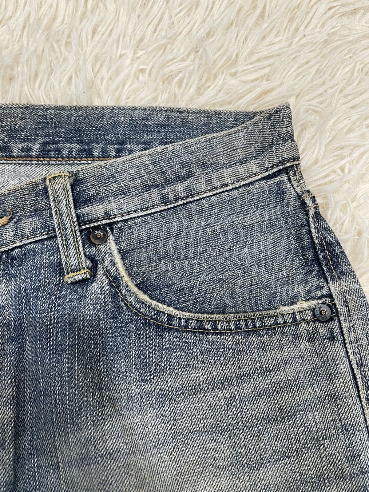 Edwin Final Drop‼️Distressed Vintage Edwin 505 Selvedge Denim Size US 32 / EU 48 - 10 Thumbnail